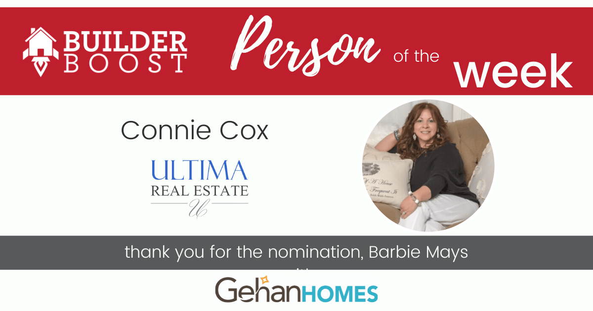 Person of the Week Connie Cox Builder Boost Dallas/Fort Worth