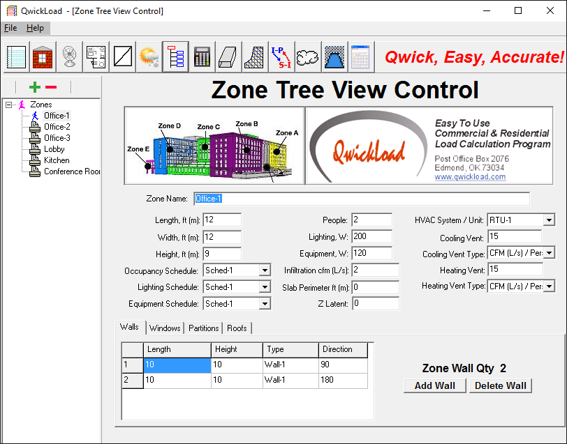 HVAC Heat Load Calculation Software, HVAC Load Calculation.