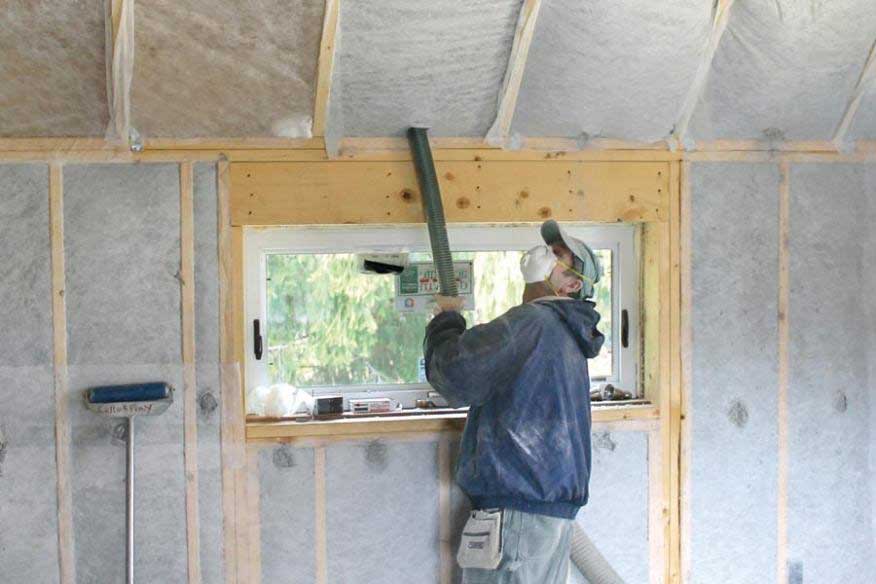 Dense Pack Cellulose Insulation in VT Building Energy