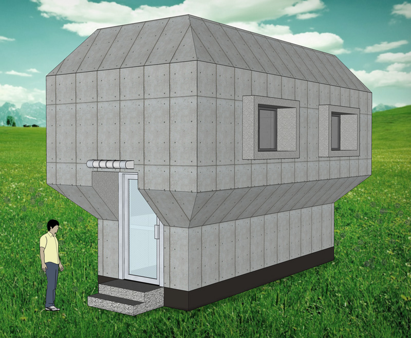 A Concrete Phoenix Rises Meet the Brutalist Tiny House BuildingGreen