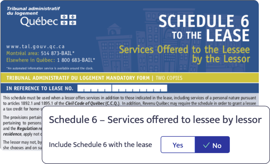 Digitally Sign Quebec leases Building Stack