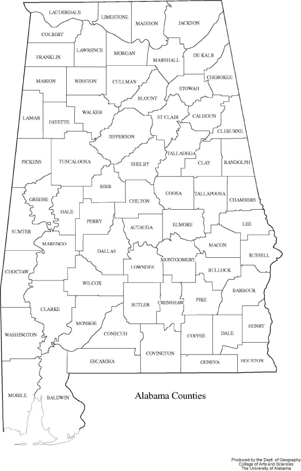 State Maps Interactive Alabama