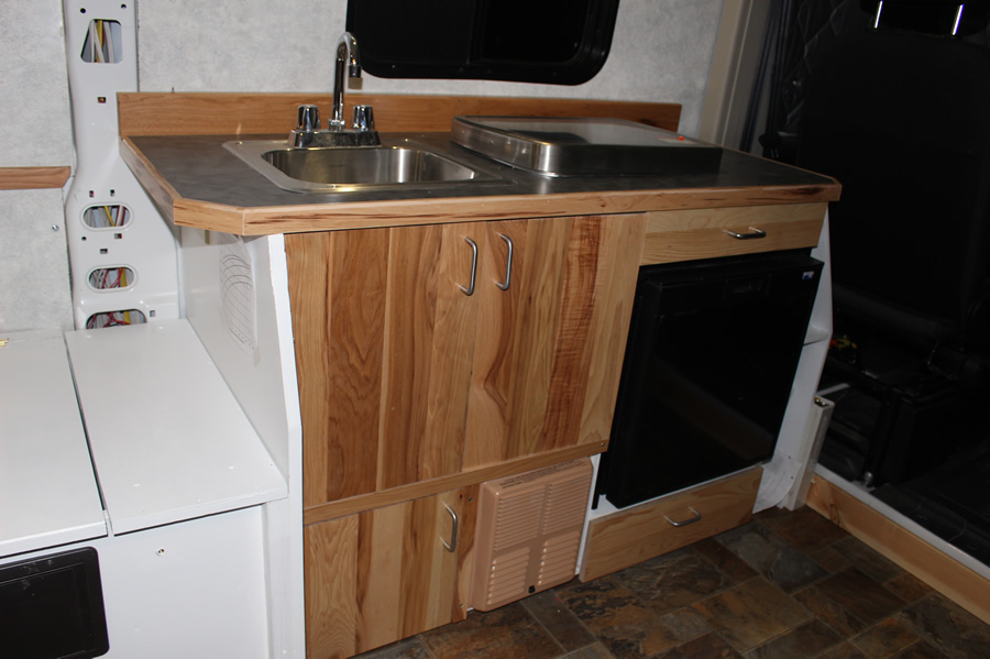 ProMaster Camper Van Conversion Galley