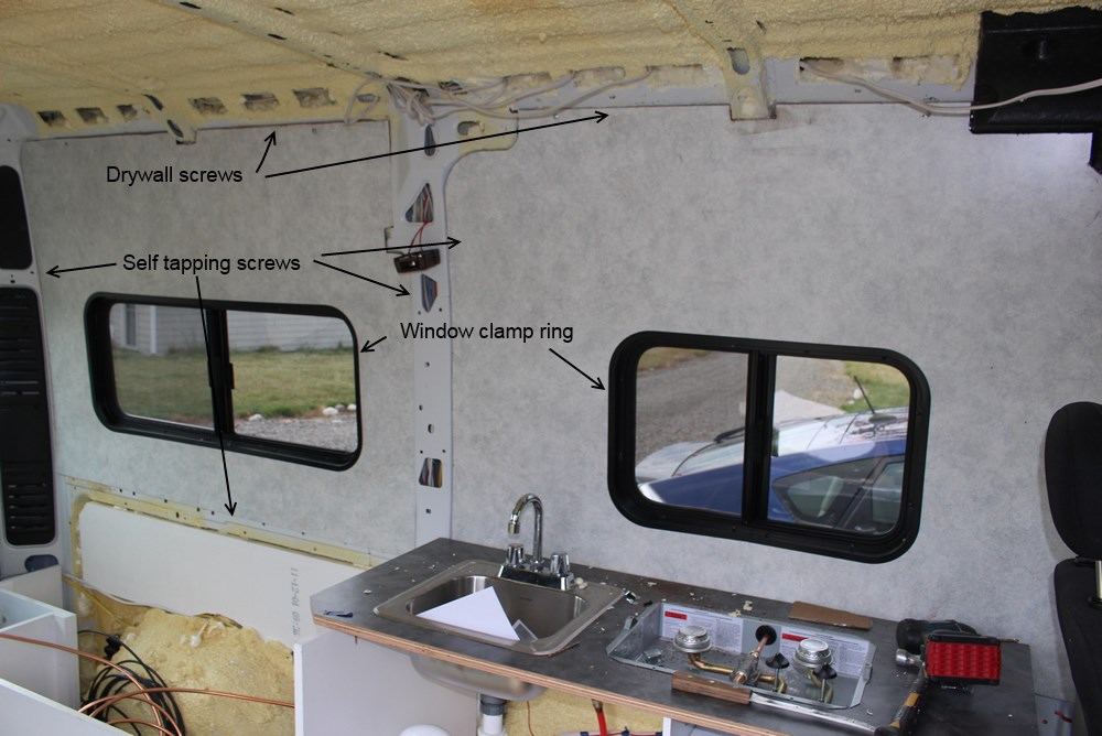 Our ProMaster Camper Van Conversion Paneling Walls and Ceiling