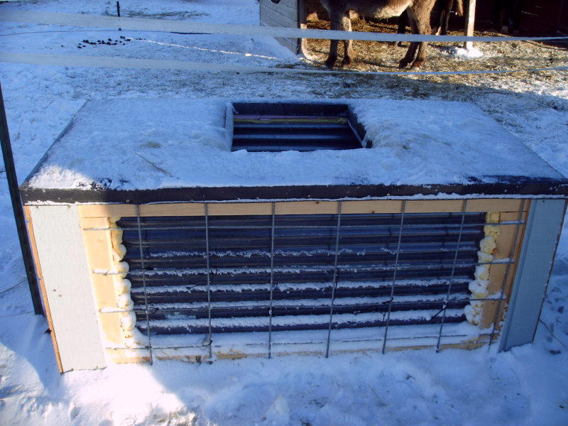 Solar Heated Horse or Stock Watering Tank