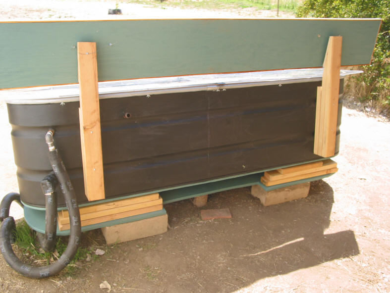 Solar Batch Water Heater With Stock Tank Enclosure