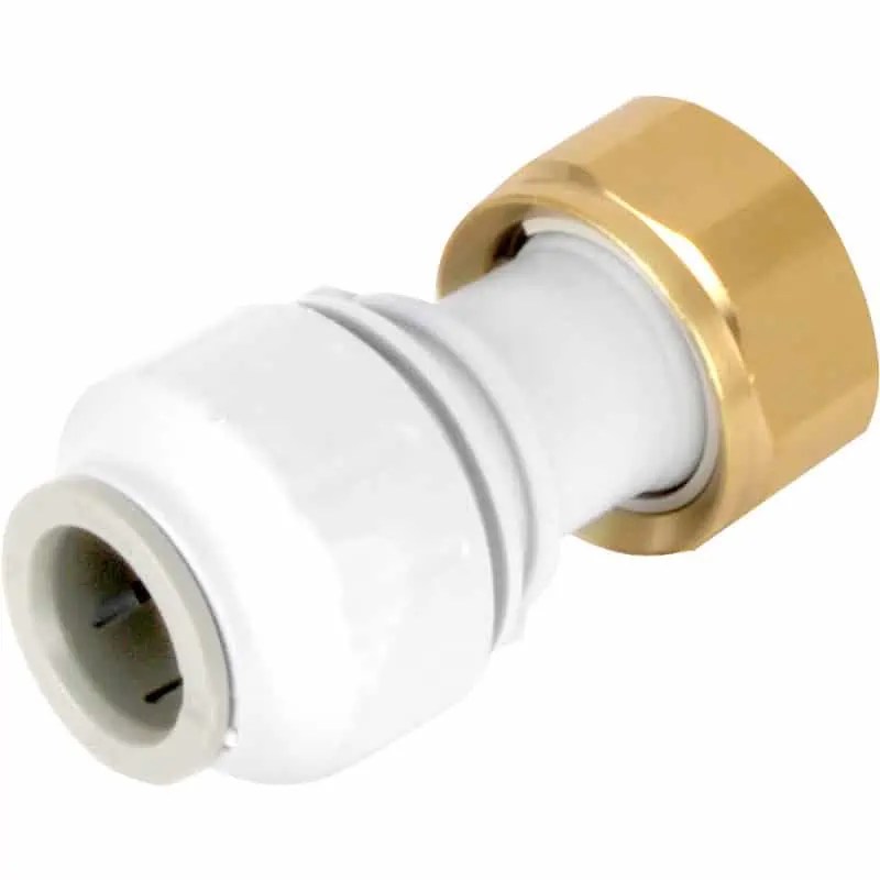 Speedfit Straight Tap Connector 15mm X 1/2" UK Bricks, Timber, Pavers