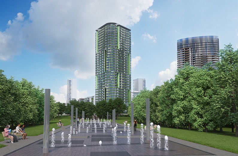 The Opal Tower in Sydney Olympic Park Build Sydney