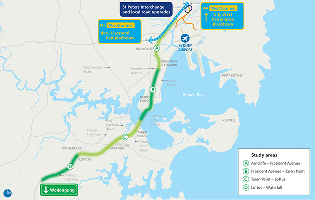 The Future F6 Freeway Route Dubbed SouthConnex Build Sydney