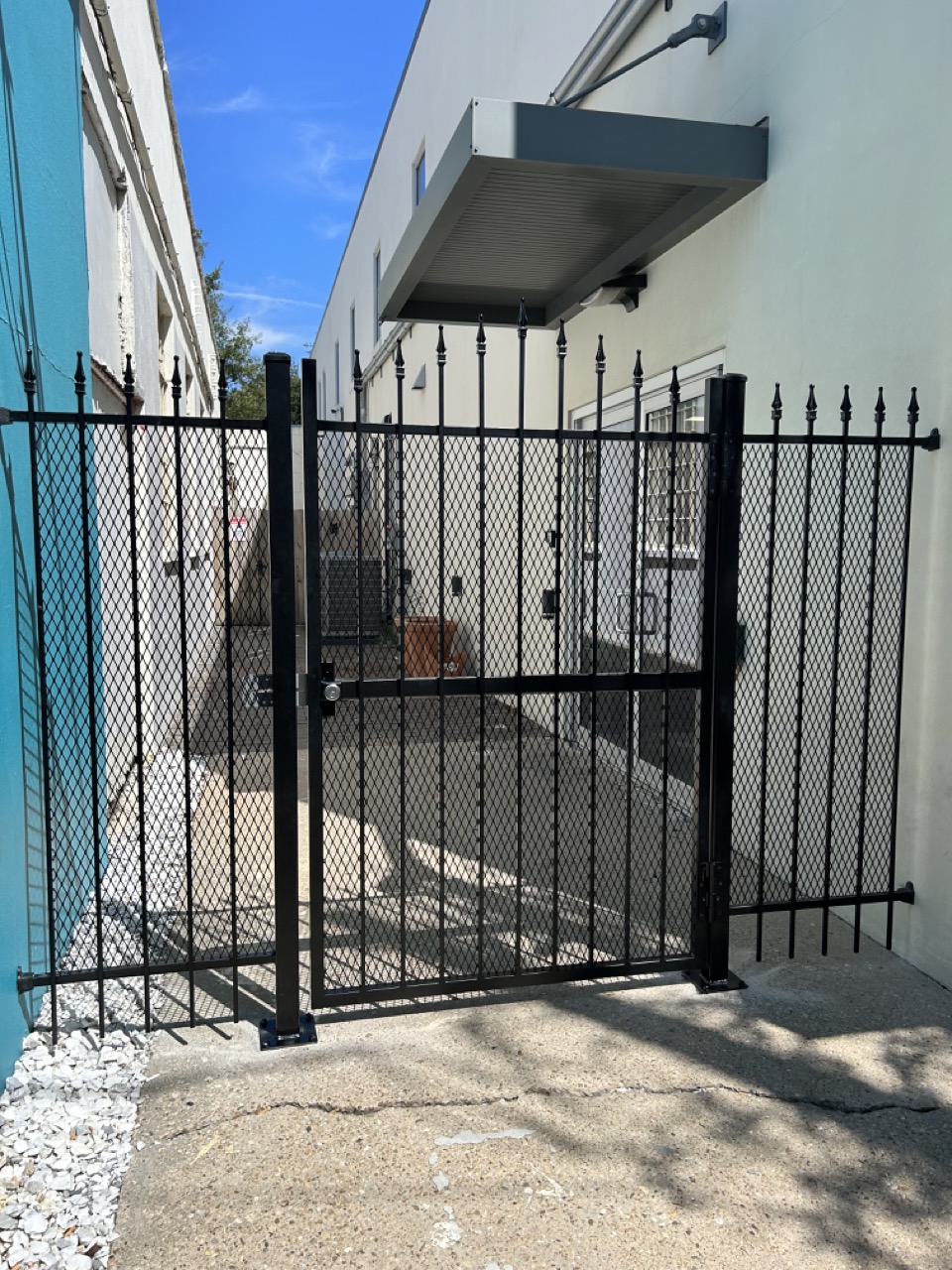 Custom Iron Security Gate Baton Rouge, LA Dell Outdoor Construction