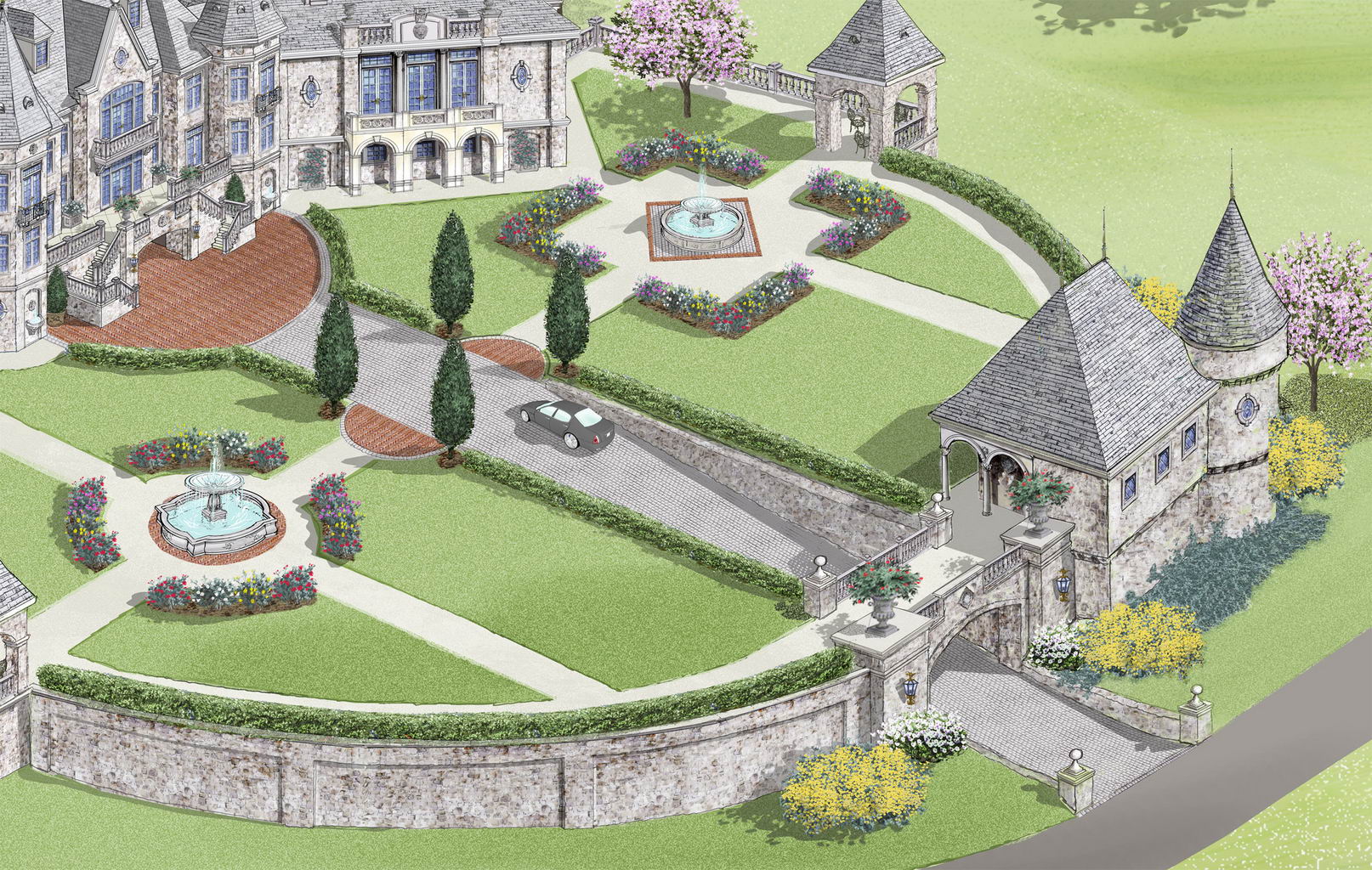 Showcase Luxurous Modern European Castle Style Home