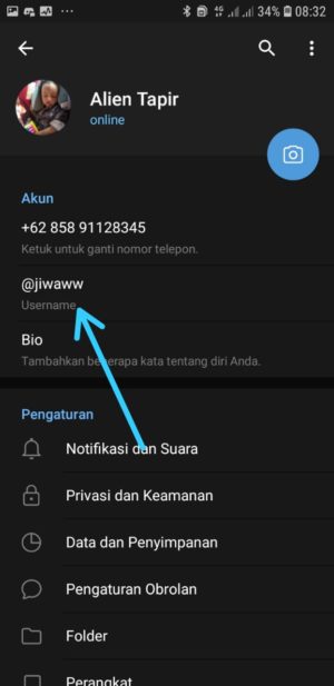 √ Cara Membuat Username Di Telegram ⋆ Bukugue.com