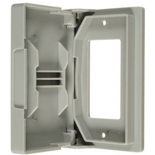 VISTA 25006 GFCI Weatherproof Outlet Cover Grey
