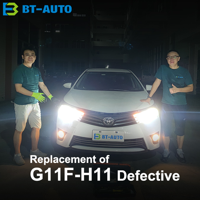 When it rains, the Led Headlight Bulb are invisible, and the lights are