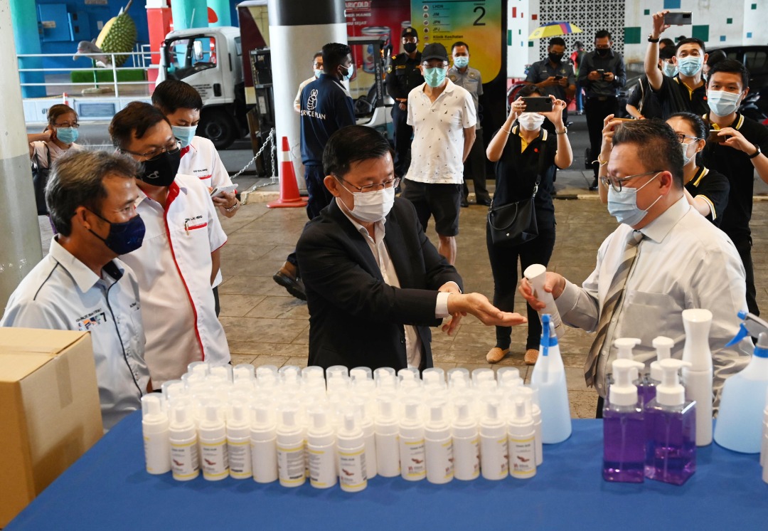 MNC donates sanitiser and disinfectant to Penang govt