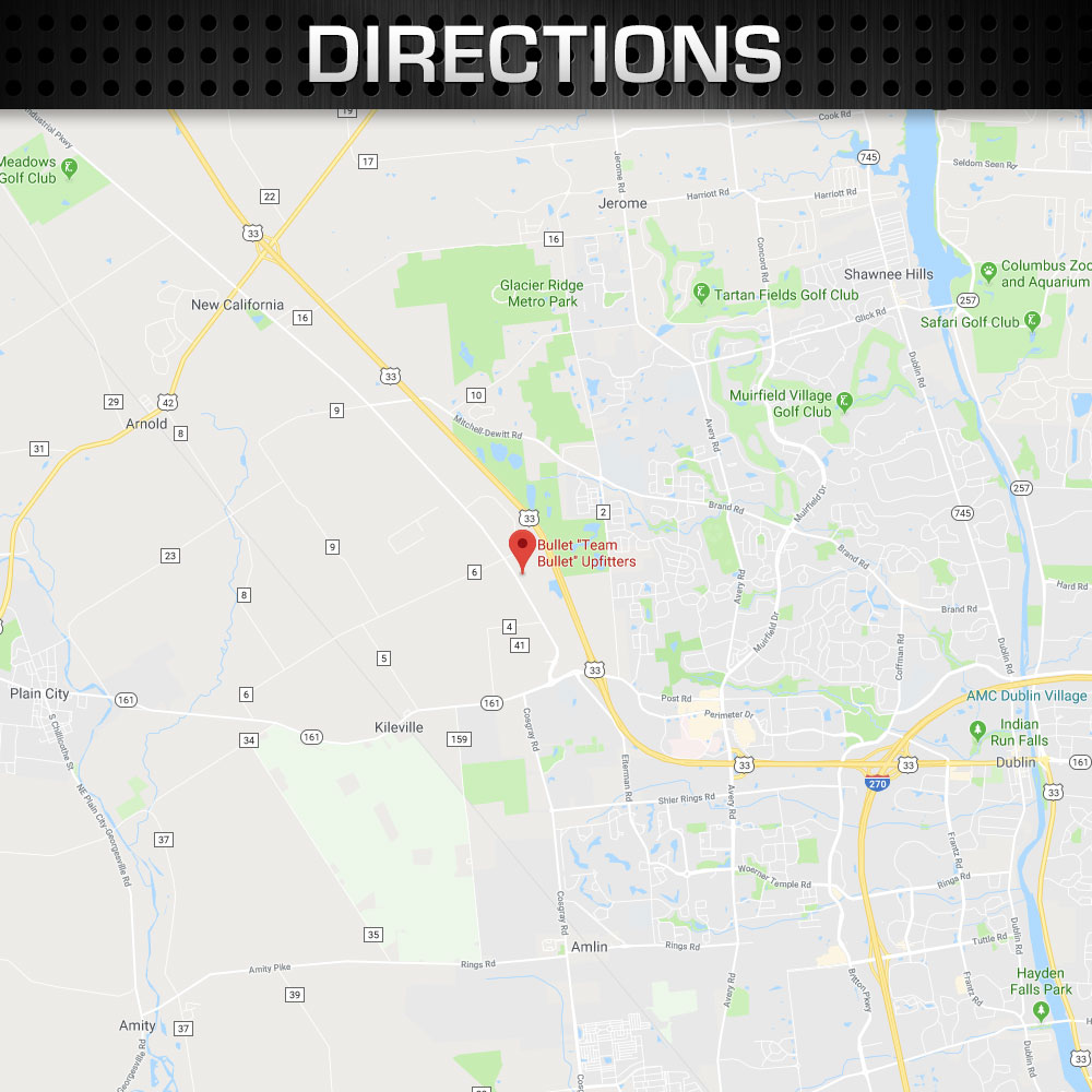 Directions to Bullet Liner of Central Ohio Central Ohio's 1 Spray