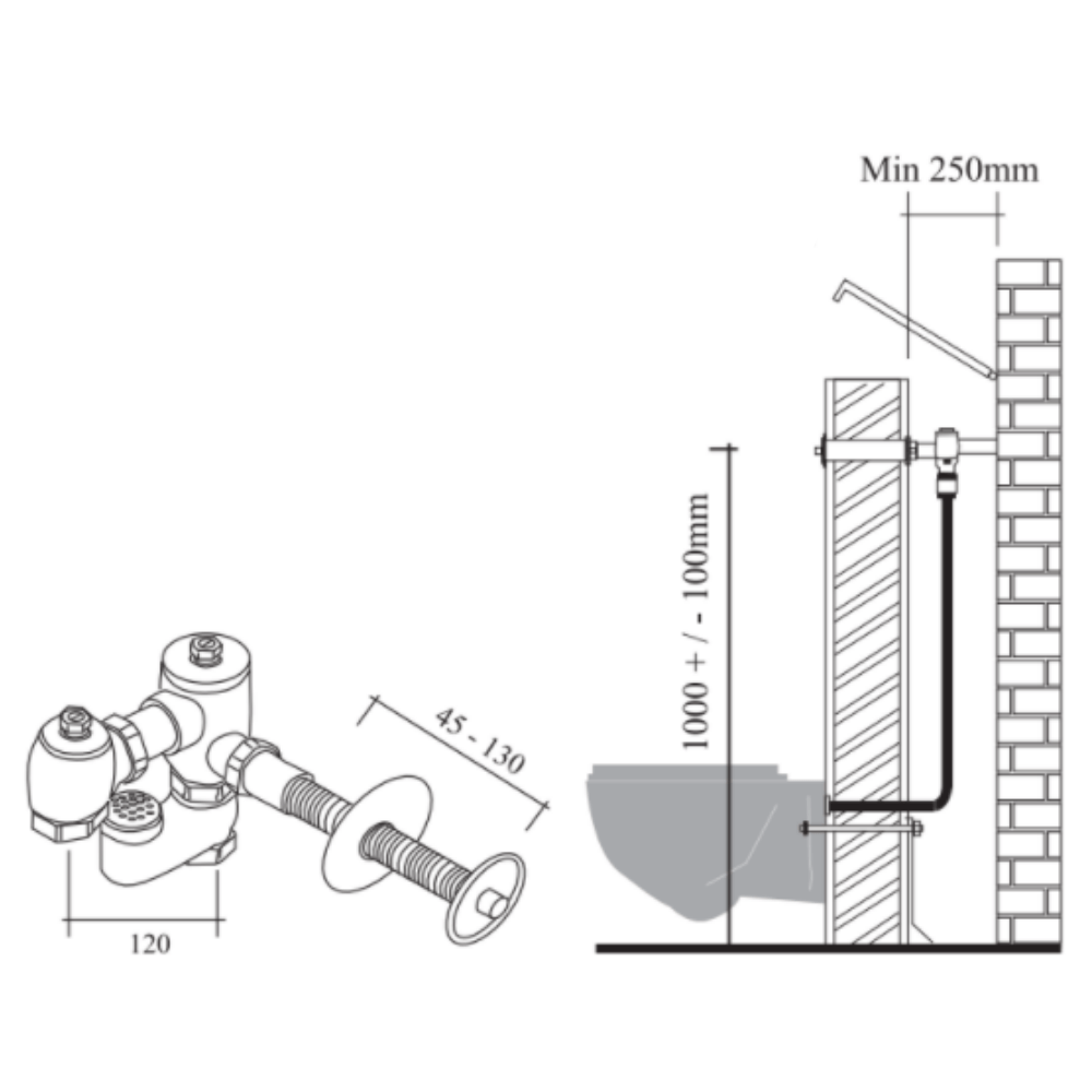 Abagno Concealed WC Flush Valve Bathroom Solutions Malaysia Kitchen