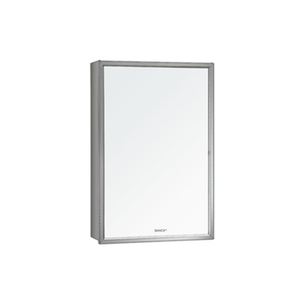 Sinor Stainless Steel Wallmounted Rectangle Bathroom Mirror