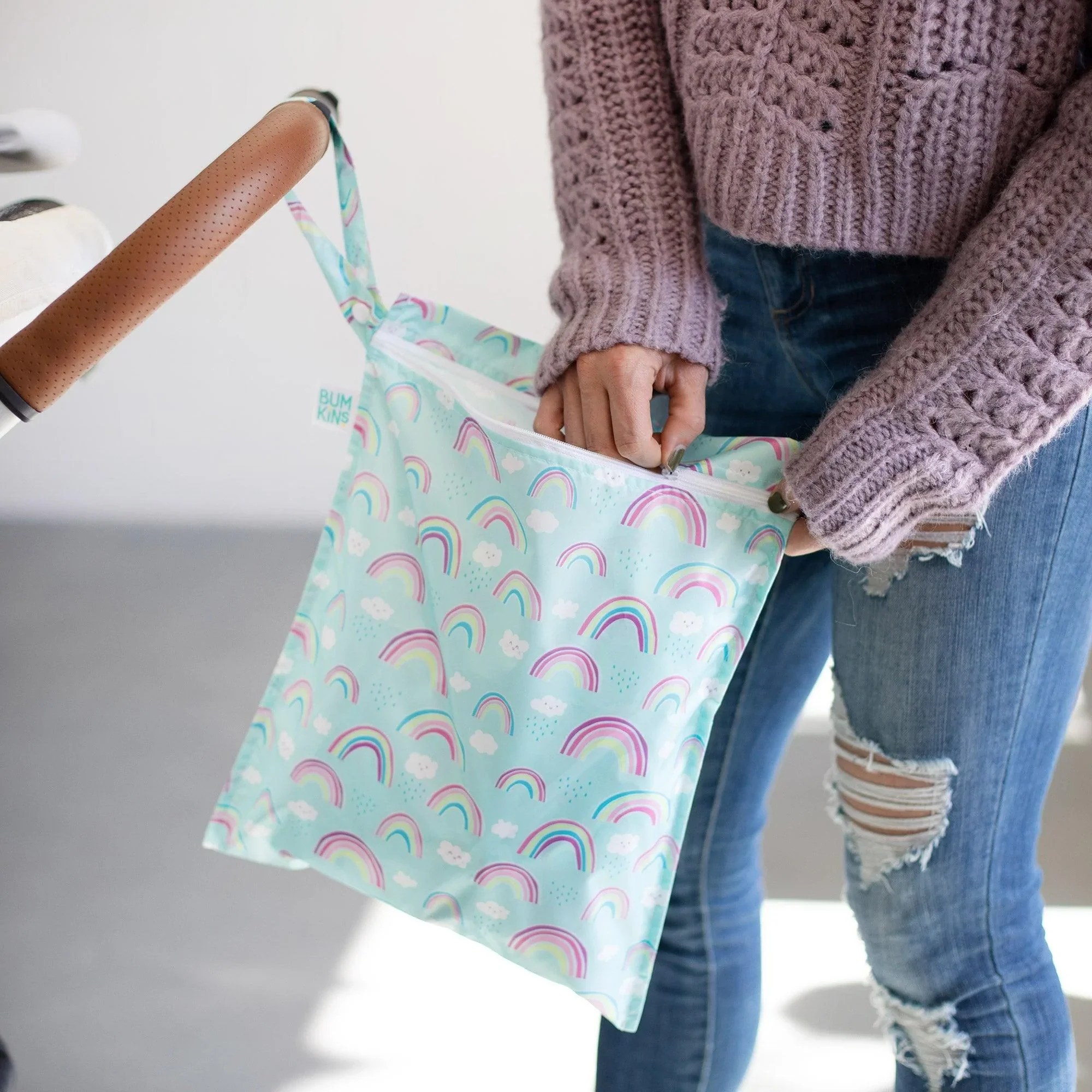 Stylish Reusable Wet Bags for Diapers, Travel, Swim, and Daily Life