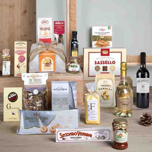 Elegance Christmas Food Basket Food Gift Baskets for Christmas Cesena