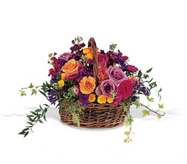 Comfort basket (TF1877) Bunches Flower Co.