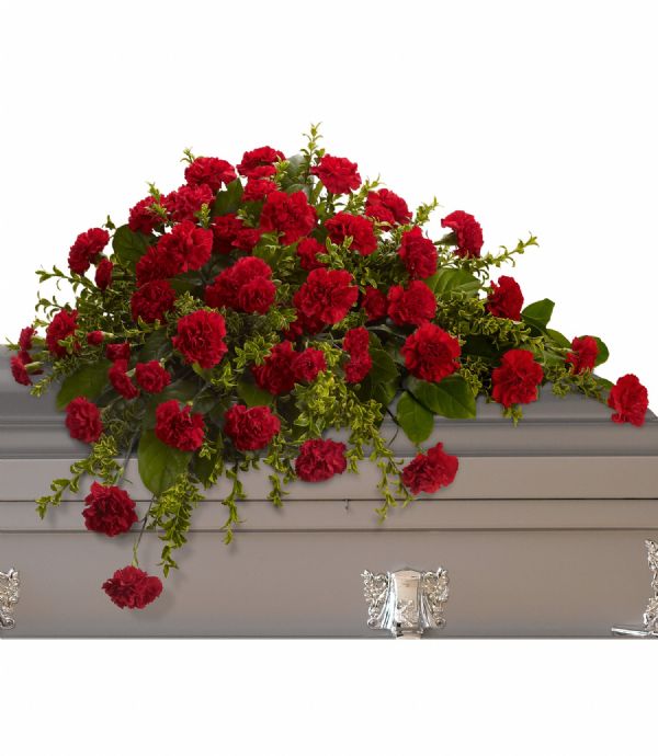 Adoration Casket Spray (T2422A) Bunches Flower Co.