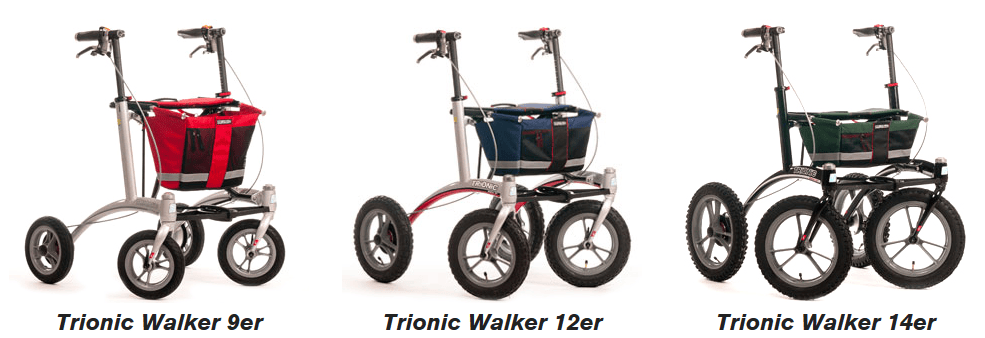 Trionic Walker 14er (MediumLarge) schwarz/grau ein wahrer OutdoorRollator aus Schweden