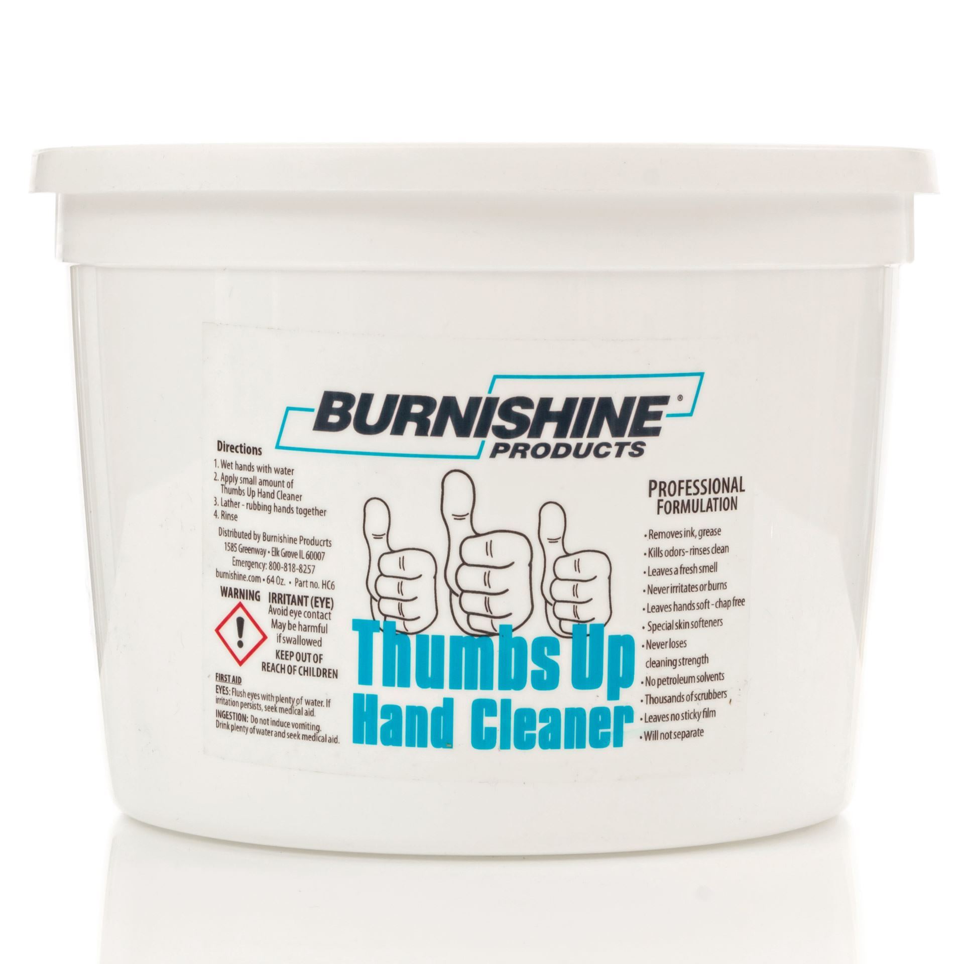 Burnishine Products. Best Hand Cleaner for Printers & Mechanics