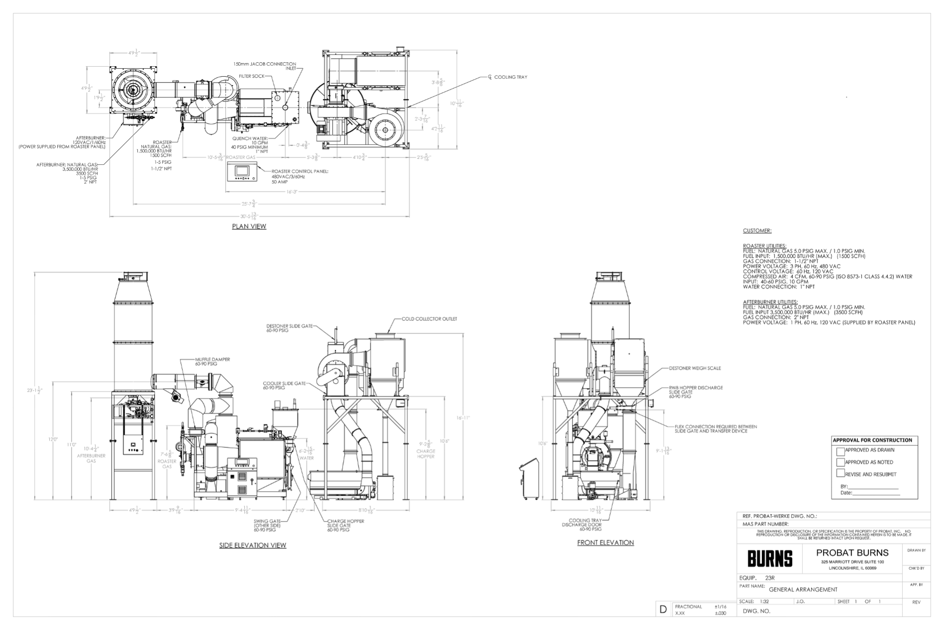 Industrial Coffee Roaster Energy Requirements Burns Roasters