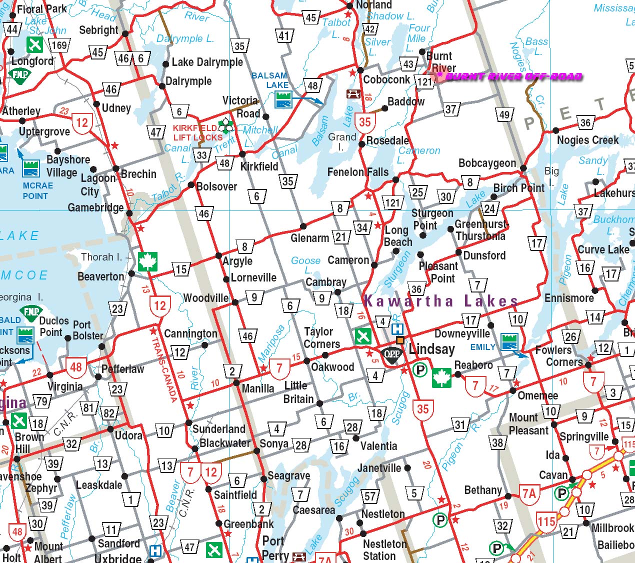 Burnt River OffRoad Vehicle Facility DIRECTIONS