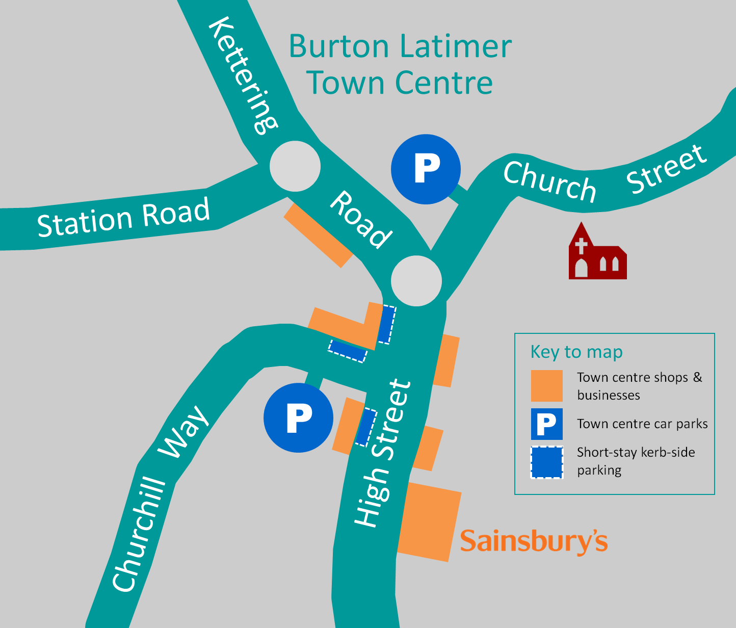 Public parking Burton Latimer