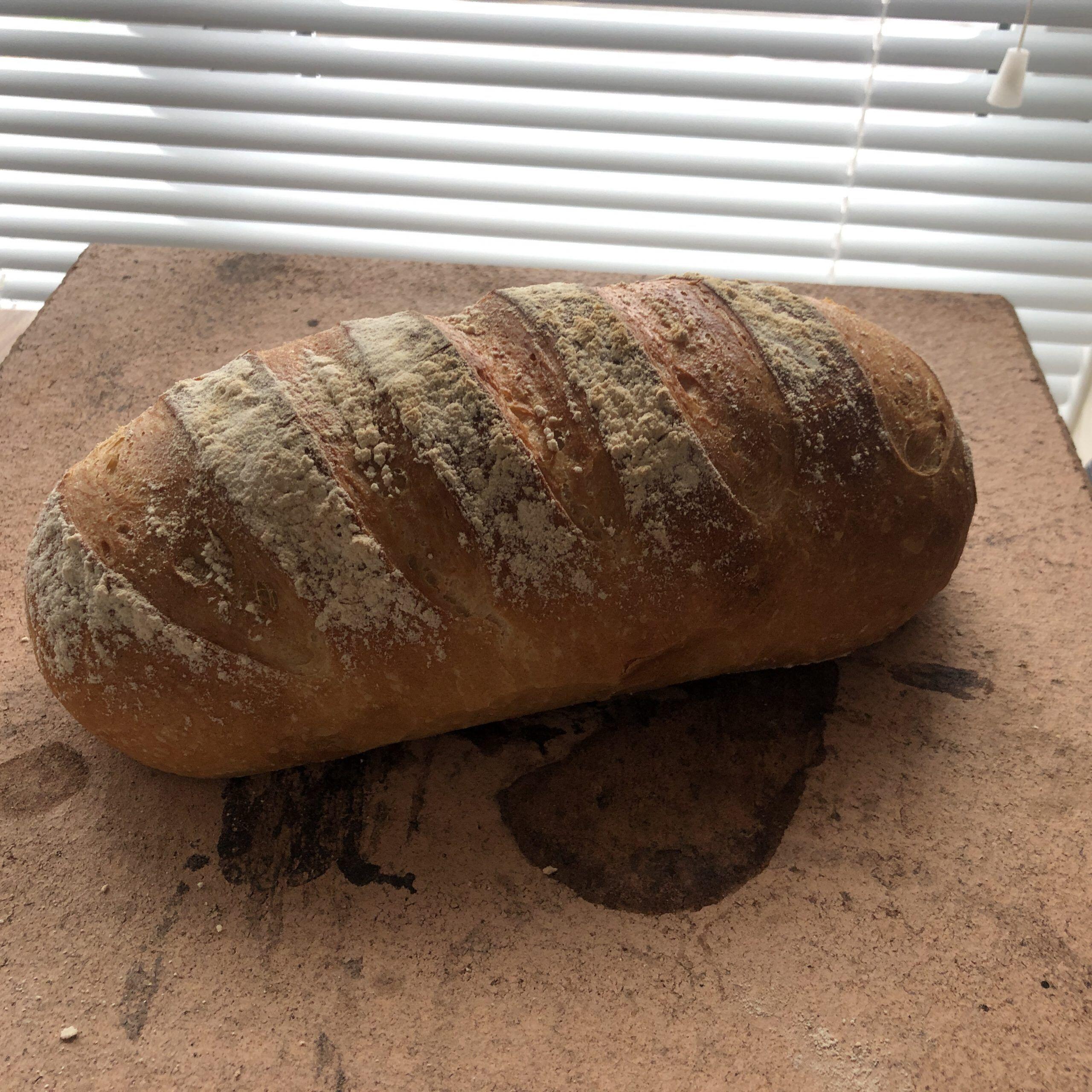 English Bloomer Bread Recipe With A Rough & Tearable Crust