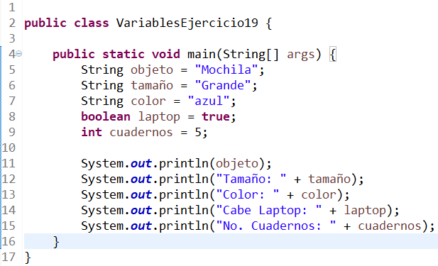 Variables Java Ejercicio 19 Cursos de Java