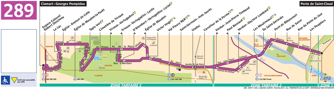 BUS 289 horaires et plan Ligne 289 Paris