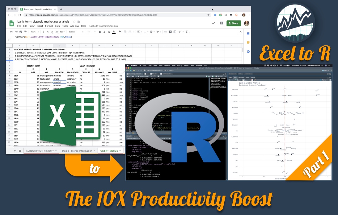 Excel to R, Part 1 The 10X Productivity Boost