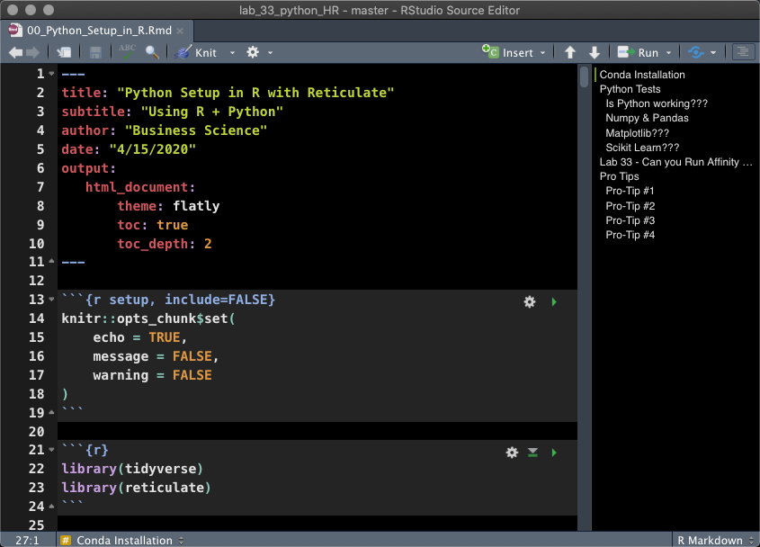 How to Set Up Python's ScikitLearn in R in 5 minutes