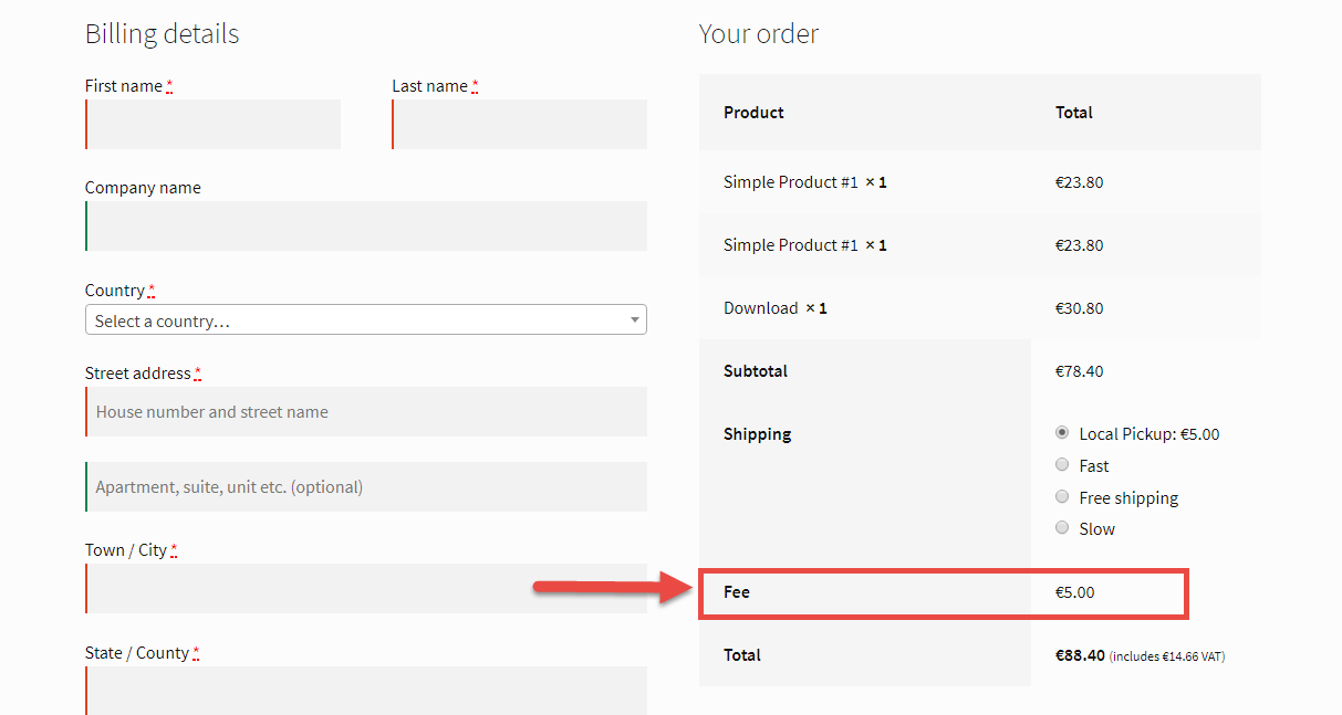 Add Checkout Fee for a Payment Gateway (e.g. PayPal)
