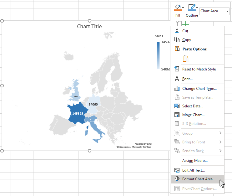 Creating Maps In Excel How to Make a Filled Map Chart in Excel Business Computer Skills