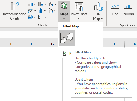 How to Make a Filled Map Chart in Excel - Business Computer Skills