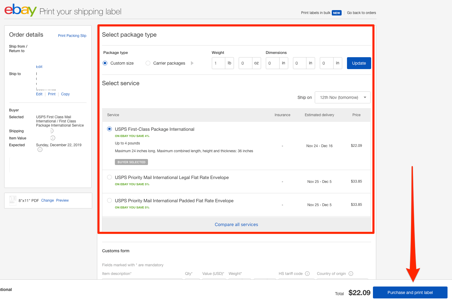 How to print a shipping label on eBay to mail sold items Business Insider