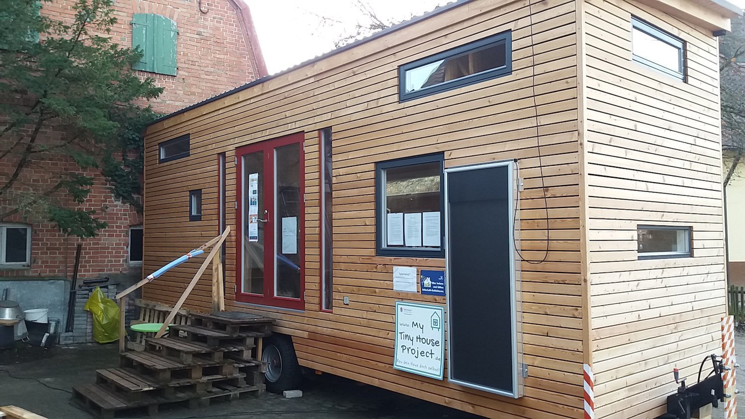 Eine Schwäbin hat ihren Job gekündigt, um ein Tiny House zu bauen