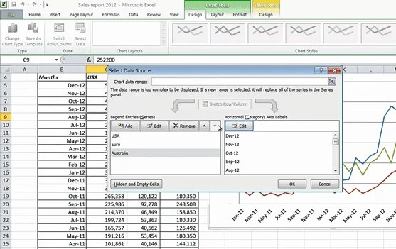 How to display data using basic charts in Microsoft Excel