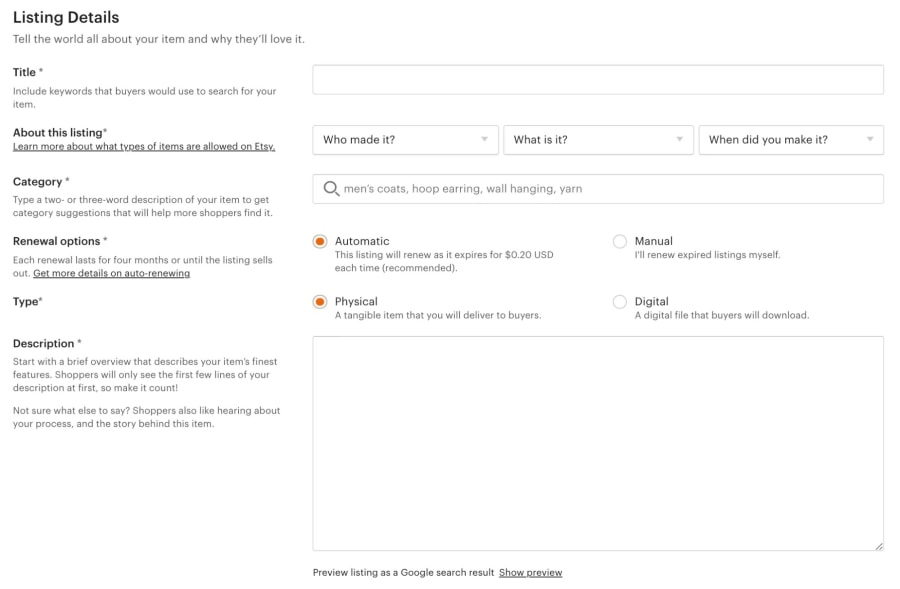 Setting up an Etsy Business How to start an Etsy shop