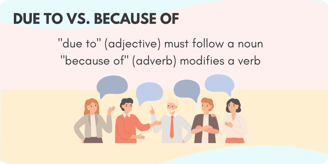 The Difference Between “Due to” and “Because of” BusinessWritingBlog