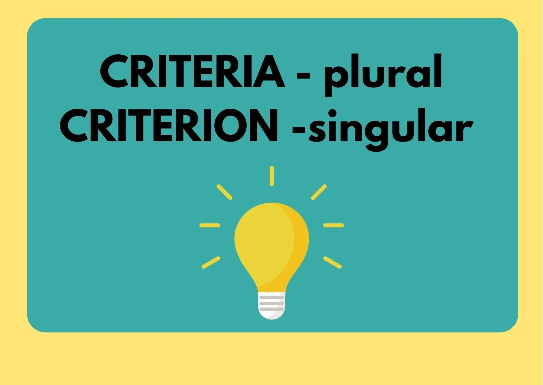 Criteria vs Criterion What Is Difference? BusinessWritingBlog