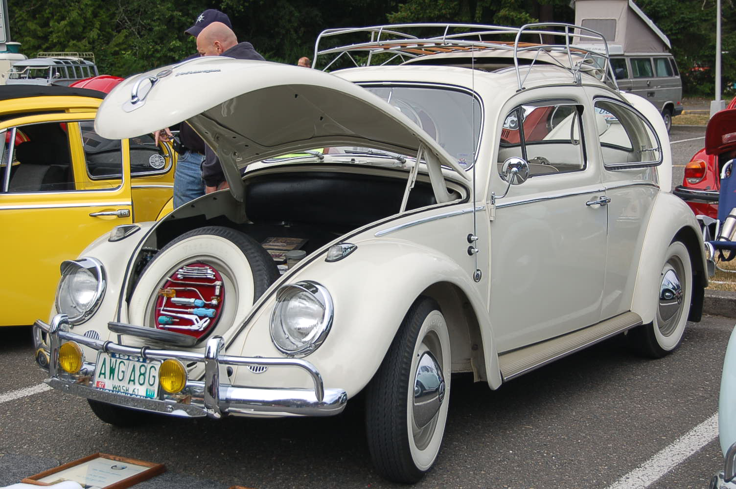 Vintage Volkswagen Bug Original Paint Color Samples, from