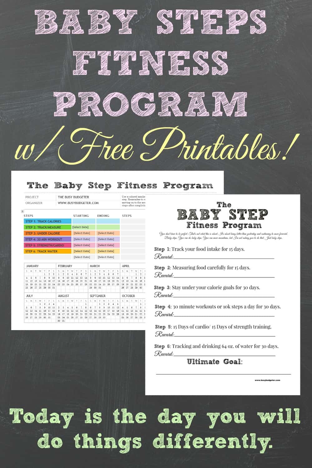 The Baby Step Fitness Program with Free Printables. The Busy Budgeter
