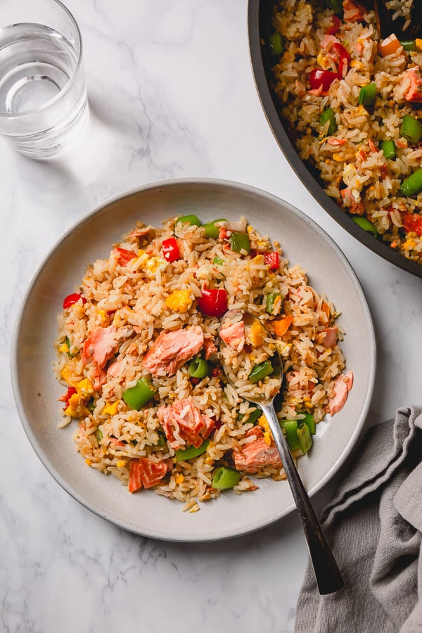 Leftover Salmon Fried Rice Busy Cooks