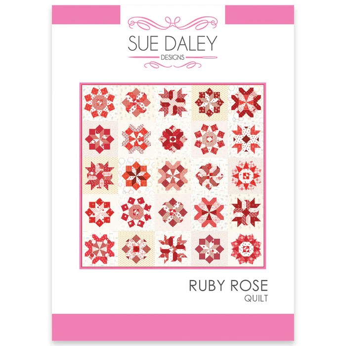 Ruby Rose Quilt Pattern Patchwork with Busyfingers