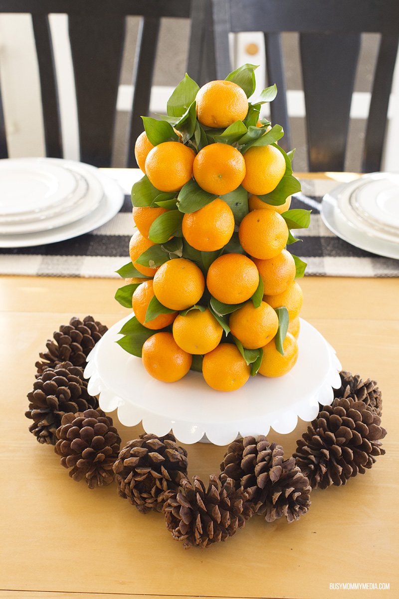California Mandarin Holiday Tablescape